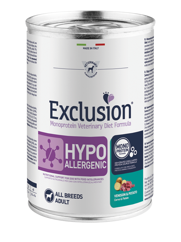Exclusion Diet Hypoallergenic Cervo e Patate 400 g Exclusion Diet Hypoallergenic Cervo e Patate 400 g